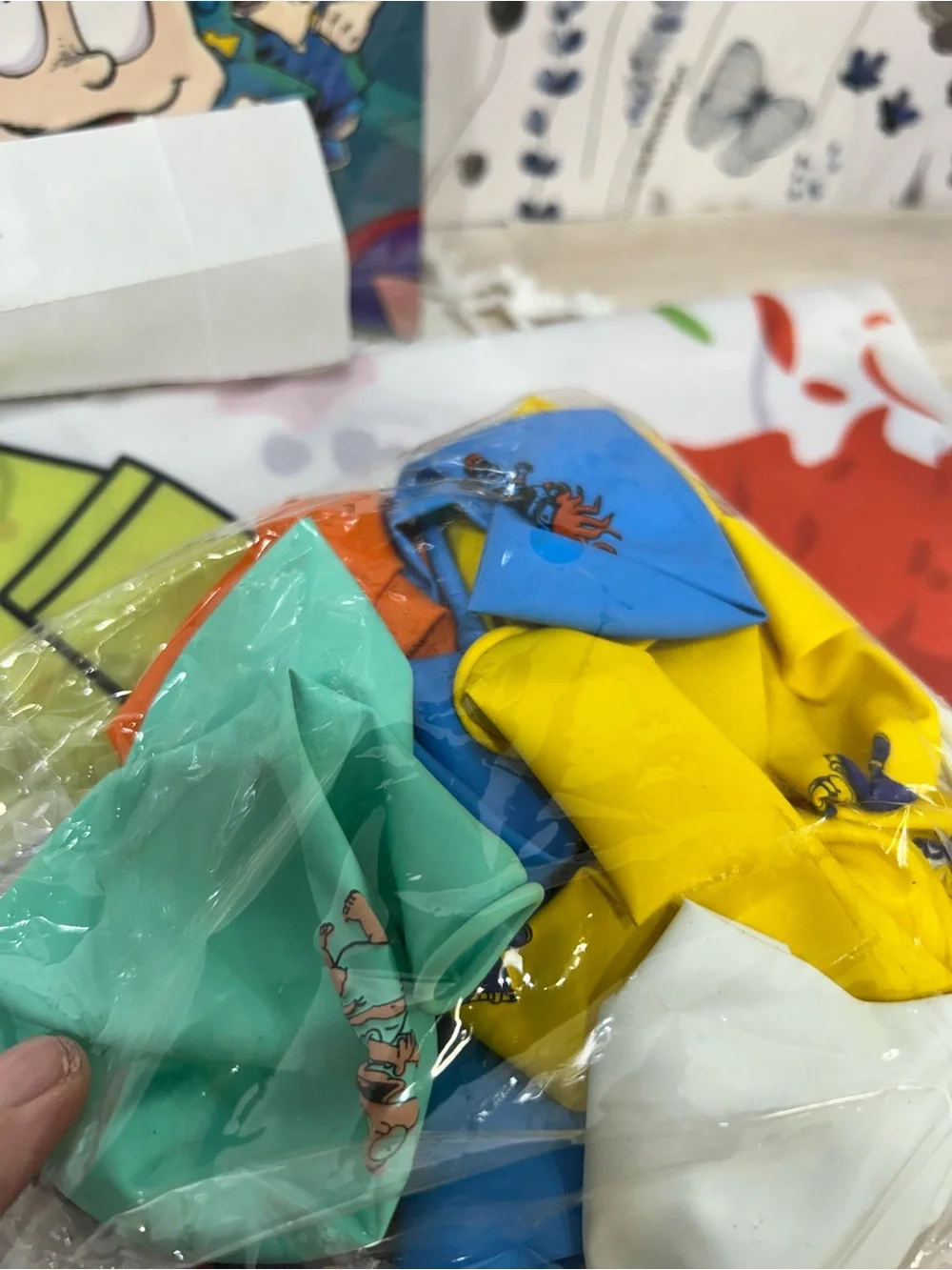 Rugrats Birthday Party Decorations Lot Backdrop Balloons Cake Cupcake Toppers